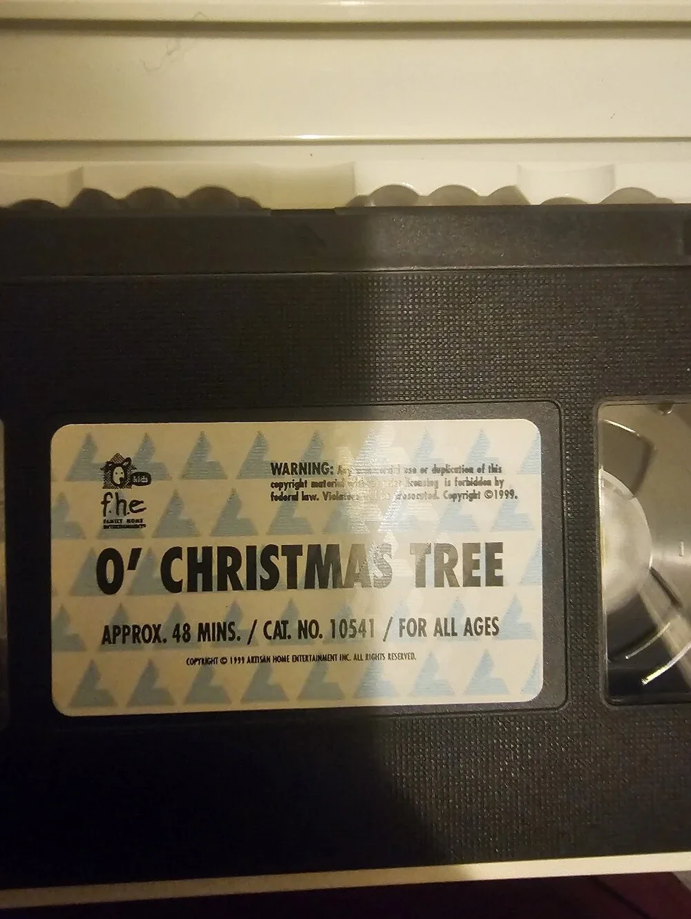 Set of 10 Assorted Christmas VHS Tape Collection